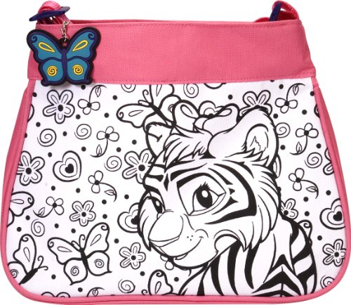Wild Republic 10694 - Tasche zum Selbgestalten, Fashion Bag Pink Motiv Afrika mit Schl&uuml;sse Preisvergleich