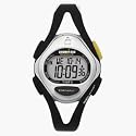 TIMEX IRONMAN TRIATHLON SLEEK 50 LAP MID SIZE BLACK/SILVER MODEL # T592019J