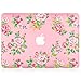 Kuzy Compatible with MacBook Pro 13.3 inch Case Release 2015-2012 Older Version Hard Cover for Model A1502, A1425 with Retina Display Shell Plastic, Vintage Flowers Pink