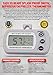 Easy To Read: Splash Proof Digital Refrigerator / Freezer Thermometer, -4 to 122°F Temperature Range Large Digital Display Works in Celsius & Fahrenheit