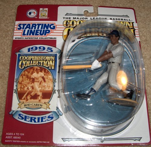 1995 - Kenner - Starting Lineup - Cooperstown Collection - Rod Carew #29 - Minnesota Twins - Vintage Action Figure - w/ Trading Card - Limited Edition - Collectible