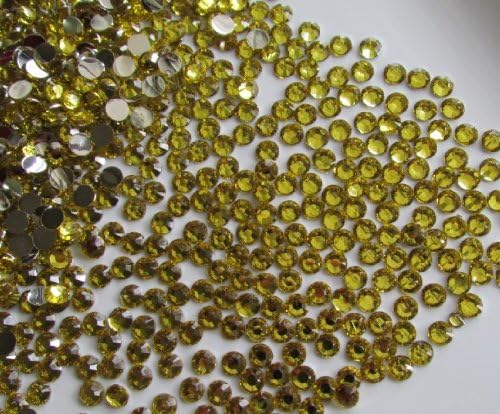 Pixiheart 2,500pc Flatback Rhinestones Round 2mm Perfect for Nails Arts - Lemon Yellow
