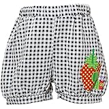 2016年 夏物 はらぺこあおむし 天竺 チェック柄 ショートパンツ THE WORLD OF ERIC CARLE ブラック◇95cm