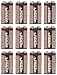 Twelve (12) Ultralife 9v Long Life Lithium Battery Lithium manganese dioxide (LiMnO2)