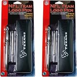Pro Specialties Houston Texans Team Logo Fine Writing Pens (Set of 2)