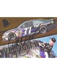Collectibles: AUTOGRAPHED Denny Hamlin 2014 Press Pass Racing VELOCITY Signed Collectible NASCAR Insert Trading Card with COA (#V 3/9) - Trackside Autographs