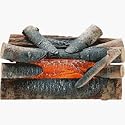 GHP Group Pleasant Hearth 20" Electric Crackling Natural Wood Log