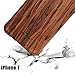 NeWisdom iPhone 8 Case Wood iPhone 7 Case Shockproof Ultimate Protection Reinforced Corners Genuine Wooden Design Case for Apple iPhone 8 iPhone7 – Sandalwood
