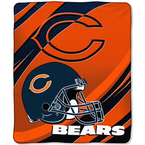 NFL Chicago Bears 50-Inch-by-60-Inch Micro-Raschel Plush Throw 