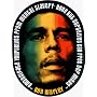 Bob Marley - Emanicpate Yourself From Mental Slavery Oval Sticker / Decal with Tri-Color Face