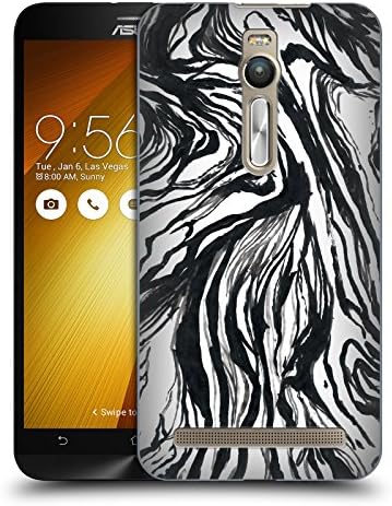 Official Caitlin Workman Marble Black Patterns Hard Back Case for Zenfone 2 / Deluxe