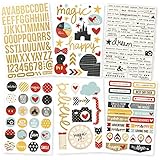 Simple Stories Say Cheese II Foil Stickers Sheets (6 Pack), Gold