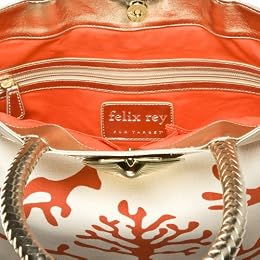 \#4 Felix Rey for Target® Printed Tote with Shell - Orange : Target