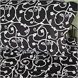 Sin in Linen Nightshade Black and White Vine Print Full / Queen Duvet Cover ....