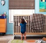 Dots Crib Bedding In Chocolate - Four Piece Set