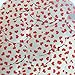 Sequin Round 30mm Sweet Hearts Red Silver Metallic