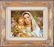 Madonna of the Lillies Framed Art, 13.5" x 15.5" - MADE IN ITALY