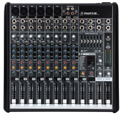 Mackie PROFX12 12- Channel Compact Effects Mixer with USB