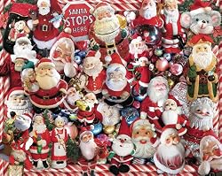 Crazy Santas 1000 pc Jigsaw Puzzle by White Mountain