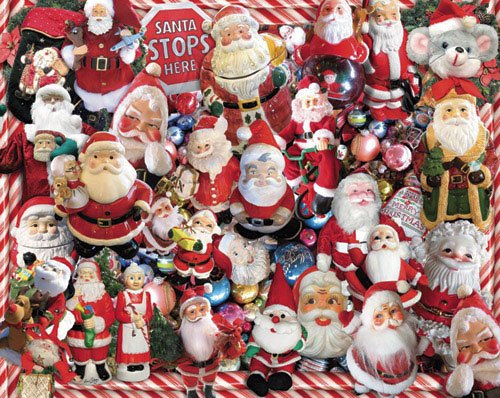 Crazy Santas 1000 Piece Jigsaw Puzzle