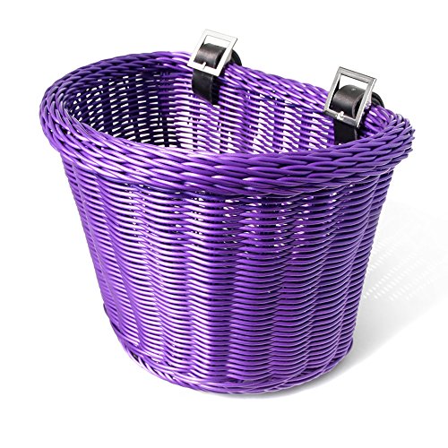 Colorbasket 02195 Junior Front Handlebar Bike Basket, Purple Sporting