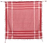 Keffiyeh White and Red Pattern Scarf