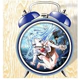 XINGQU Denpa Onna to Seishun Otoko Anime Colorful Design Twin Bell Alarm Clock, Blue
