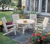 Kitchen & Housewares : Rustic Natural Cedar RND TABLE GRP - 1113B