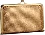 Prezzo Metal Mesh Wallet,Gold,one size
