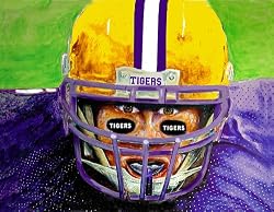 LSU Painting - Eyes of the Tiger are Upon You