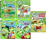LeapFrog 9 DVDs plus CD and Flash Cards: Includes Learning Set #1: Letter Factory, Talking Words Factory, Let's Go to School with 26 Flash Cards. Plus Learning Set #2: Talking Words 2 (Code Word Caper), Math Circus & Math Adventure to the Moon with Music CD. Plus Numbers Ahoy, The Amazing Alphabet Amusement Park and Learn to Read at the Storybook Factory (Leap Frog)