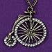 CHILDCITY Vintage Cute Antique Bronze Bicycle Crystal Inlay Pendant Metal Chain Necklace