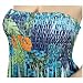 Blue Smocked Bodice Babydoll Plus size Long Dress image 3
