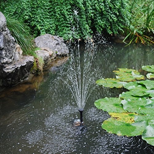 O-Best Solar Powered Water Pump Garden Fountain Pond Feature / Solar