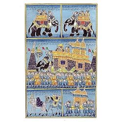 Mixed Media Art Miniatures India Folk Paintings