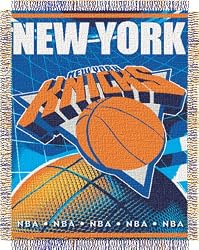 New York Knicks Focus Series Throw Blanket - NBA Basketball Fan Shop Sports Team Merchandise