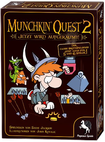 Pegasus 51951G – Munchkin Quest: Das Brettspiel Erweiterung-1