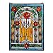 Floral Trellis Stained Glass Window