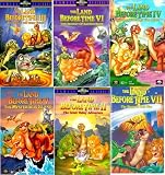 the land before time set 7 vhs: The Land Before Time III - The Time of the Great Giving, The Land Before Time - The Big Freeze, The Land Before Time II - The Great Valley Adventure, The Land Before Time V - The Mysterious Island, The Land Before Time VI - The Secret of Saurus Rock , The Land Before Time IV - Journey Through the Mists, The Land Before Time VII - The Stone of Cold Fire