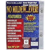 Ex-Cell Home Fashions Watergard Heavy Weight Vinyl Shower Curtain Liner, Clear