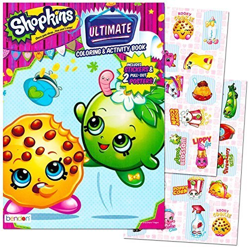 Shopkins Coloring and Activity Book with Stickers and Posters