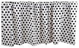 Tadpoles Damask Window Valance, Black/White
