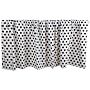 Tadpoles Damask Window Valance, Black/White