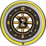 Trademark Poker NHL1400-BB NHL Boston Bruins Neon Clock - 14 inch Diameter