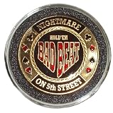 Trademark Bad Beat Card Guard Poker Button (Black)