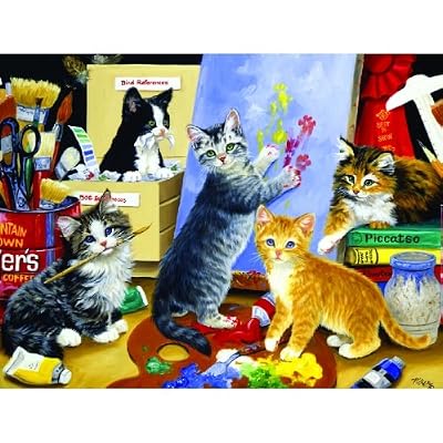 Studio Kittens 1000pc Jigsaw Puzzle by Linda Picken