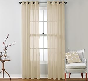 No. 918 Montego 48 by 84-Inch Curtain Panel, White