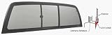 CRL Perfect Fit Three-Panel Tri-Vent Truck Sliders with Solar Glass for 1999+Toyota Tundra