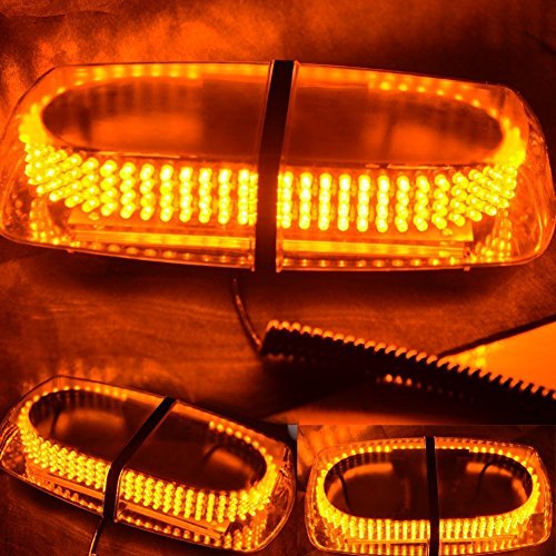 WoneNice Amber Vehicle Car Truck Emergency Hazard Warning 240 LED Mini Bar Strobe Flash Light
