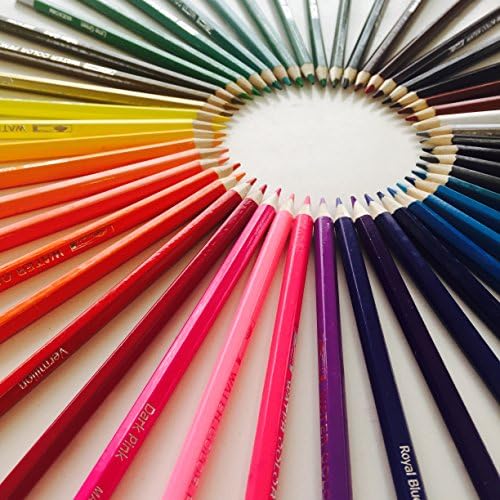 Colored Pencils- Art Supplies Watercolor Set of 48 Coloring Pencils for Adults &amp; Kids Pencil Drawings, Bonus Paint Brush &amp; Graphic Insert in Solid Cardboard Tube; Unleash Your Creativity now!
